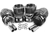 Zuiger met grote boring en aluminium cilinderset 86 mm. Porsche 356C / 912 - 008 11 86PB, 0081186PB